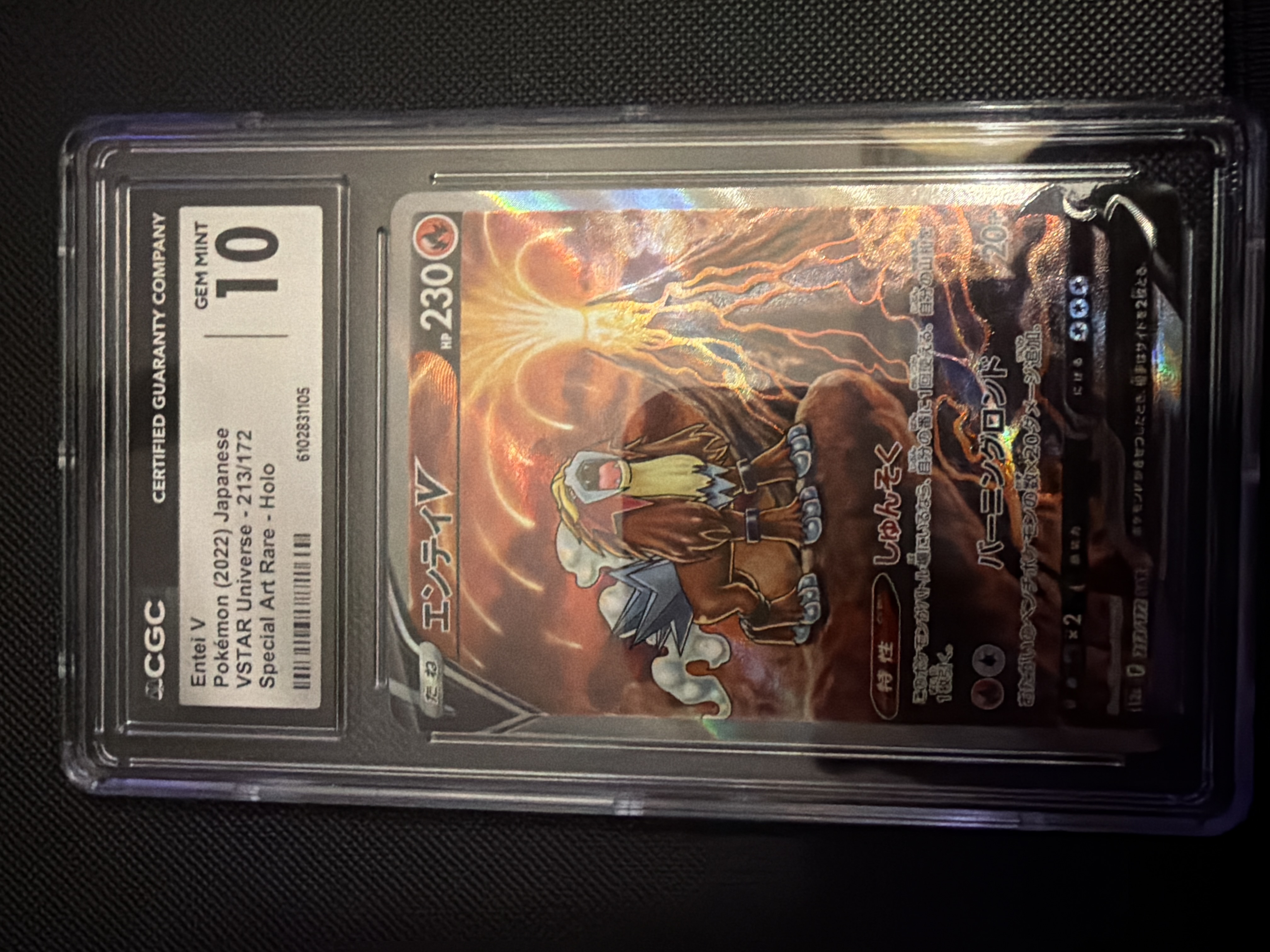 Full Art/Entei V (213) 2022 Pokemon Japanese Sword & Shield Vstar